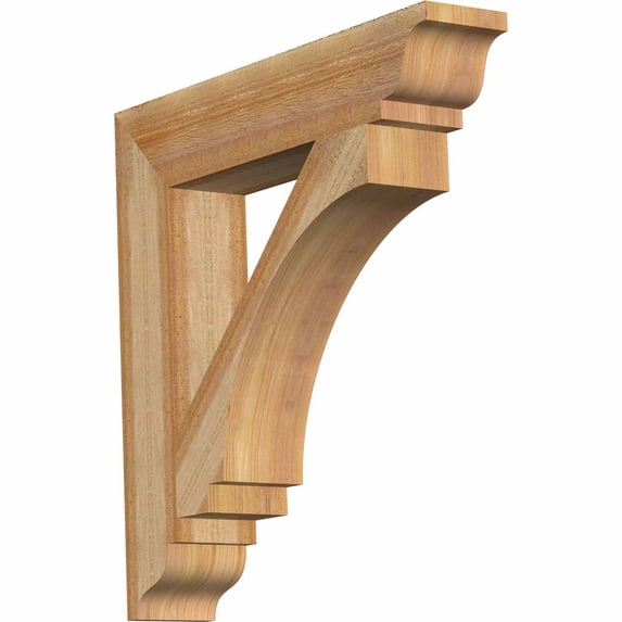 Ekena Millwork 4"W x 18"D x 18"H Imperial Traditional Rough Sawn Bracket, Western Red Cedar