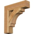thumbnail image 1 of Ekena Millwork 4"W x 18"D x 18"H Merced Block Rough Sawn Bracket, Western Red Cedar, 1 of 25