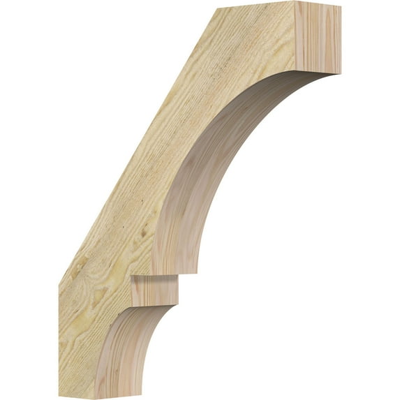 Ekena Millwork 4"W x 18"D x 22"H Balboa Rough Sawn Knee Brace, Douglas Fir