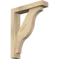 thumbnail image 1 of Ekena Millwork 4"W x 18"D x 22"H Funston Block Rough Sawn Bracket w/ Offset Brace, Douglas Fir, 1 of 25