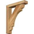 thumbnail image 1 of Ekena Millwork 4"W x 18"D x 22"H Olympic Block Rough Sawn Bracket w/ Offset Brace, Western Red Cedar, 1 of 25