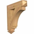 thumbnail image 1 of Ekena Millwork 4"W x 18"D x 22"H Thorton Craftsman Rough Sawn Bracket, Western Red Cedar, 1 of 4