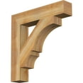 thumbnail image 1 of Ekena Millwork 4"W x 18"D x 26"H Balboa Block Rough Sawn Bracket, Western Red Cedar, 1 of 25