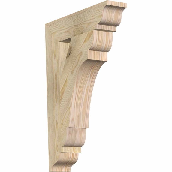 Ekena Millwork 4"W x 18"D x 26"H Olympic Traditional Rough Sawn Bracket, Douglas Fir