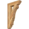 thumbnail image 1 of Ekena Millwork 4"W x 18"D x 30"H Balboa Slat Rough Sawn Bracket, Western Red Cedar, 1 of 4