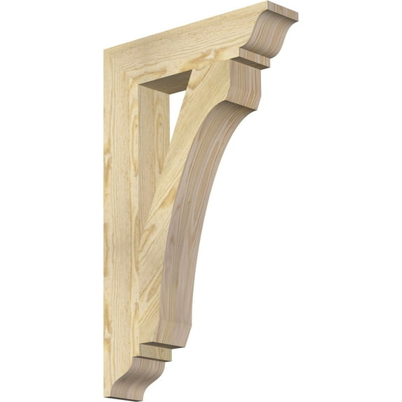 Ekena Millwork 4"W x 18"D x 30"H Legacy Traditional Rough Sawn Bracket, Douglas Fir