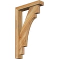 thumbnail image 1 of Ekena Millwork 4"W x 18"D x 30"H Merced Block Rough Sawn Bracket w/ Offset Brace, Western Red Cedar, 1 of 25