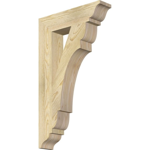 Ekena Millwork 4"W x 18"D x 30"H Olympic Traditional Rough Sawn Bracket, Douglas Fir