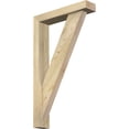 thumbnail image 1 of Ekena Millwork 4"W x 18"D x 30"H Traditional Block Rough Sawn Bracket w/ Offset Brace, Douglas Fir, 1 of 25