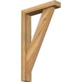 thumbnail image 1 of Ekena Millwork 4"W x 18"D x 30"H Traditional Block Rough Sawn Bracket w/ Offset Brace, Western Red Cedar, 1 of 25
