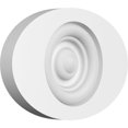 thumbnail image 1 of Ekena Millwork 4"W x 2 3/4"H x 3/4"P Standard Dalton Bullseye Rosette with Square Edge (4-Pack), 1 of 4