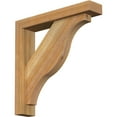thumbnail image 1 of Ekena Millwork 4"W x 20"D x 20"H Funston Block Rough Sawn Bracket w/ Offset Brace, Western Red Cedar, 1 of 25