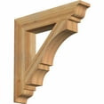 thumbnail image 1 of Ekena Millwork 4"W x 20"D x 24"H Balboa Traditional Rough Sawn Bracket, Western Red Cedar, 1 of 4