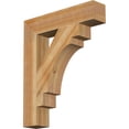 thumbnail image 1 of Ekena Millwork 4"W x 20"D x 24"H Merced Block Rough Sawn Bracket, Western Red Cedar, 1 of 25
