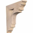 thumbnail image 1 of Ekena Millwork 4"W x 20"D x 24"H Olympic Arts & Crafts Rough Sawn Bracket, Western Red Cedar, 1 of 4