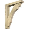 thumbnail image 1 of Ekena Millwork 4"W x 20"D x 24"H Olympic Block Rough Sawn Bracket w/ Offset Brace, Douglas Fir, 1 of 25