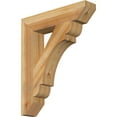 thumbnail image 1 of Ekena Millwork 4"W x 20"D x 24"H Olympic Slat Rough Sawn Bracket, Western Red Cedar, 1 of 4