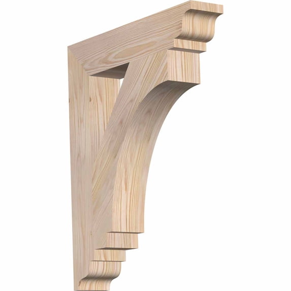 Ekena Millwork 4"W x 20"D x 24"H Traditional Traditional Rough Sawn Bracket, Western Red Cedar