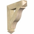 thumbnail image 1 of Ekena Millwork 4"W x 20"D x 28"H Funston Arts & Crafts Rough Sawn Bracket, Douglas Fir, 1 of 4