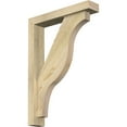 thumbnail image 1 of Ekena Millwork 4"W x 20"D x 28"H Funston Block Rough Sawn Bracket w/ Offset Brace, Douglas Fir, 1 of 25