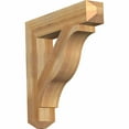 thumbnail image 1 of Ekena Millwork 4"W x 20"D x 28"H Funston Craftsman Rough Sawn Bracket, Western Red Cedar, 1 of 4