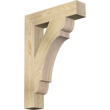 Ekena Millwork 4"W x 20"D x 28"H Olympic Block Rough Sawn Bracket, Douglas Fir