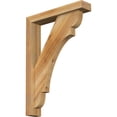 thumbnail image 1 of Ekena Millwork 4"W x 20"D x 28"H Olympic Block Rough Sawn Bracket w/ Offset Brace, Western Red Cedar, 1 of 25