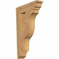 thumbnail image 1 of Ekena Millwork 4"W x 20"D x 28"H Traditional Traditional Rough Sawn Bracket, Western Red Cedar, 1 of 4