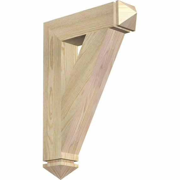 Ekena Millwork 4"W x 20"D x 28"H Westlake Arts & Crafts Rough Sawn Bracket, Western Red Cedar