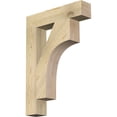 thumbnail image 1 of Ekena Millwork 4"W x 20"D x 28"H Westlake Block Rough Sawn Bracket, Douglas Fir, 1 of 25