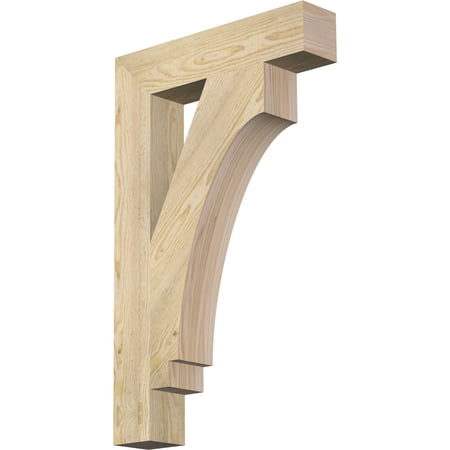 Ekena Millwork 4"W x 20"D x 32"H Imperial Block Rough Sawn Bracket, Douglas Fir