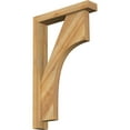 thumbnail image 1 of Ekena Millwork 4"W x 20"D x 32"H Westlake Block Rough Sawn Bracket w/ Offset Brace, Western Red Cedar, 1 of 25