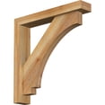 thumbnail image 1 of Ekena Millwork 4"W x 22"D x 22"H Imperial Block Rough Sawn Bracket w/ Offset Brace, Western Red Cedar, 1 of 25
