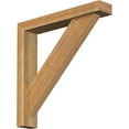 thumbnail image 1 of Ekena Millwork 4"W x 22"D x 22"H Traditional Block Rough Sawn Bracket w/ Offset Brace, Western Red Cedar, 1 of 25