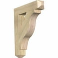 thumbnail image 1 of Ekena Millwork 4"W x 22"D x 26"H Funston Craftsman Rough Sawn Bracket, Douglas Fir, 1 of 13