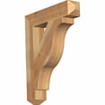 thumbnail image 1 of Ekena Millwork 4"W x 22"D x 26"H Funston Craftsman Rough Sawn Bracket, Western Red Cedar, 1 of 13