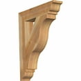thumbnail image 1 of Ekena Millwork 4"W x 22"D x 26"H Funston Traditional Rough Sawn Bracket, Western Red Cedar, 1 of 13
