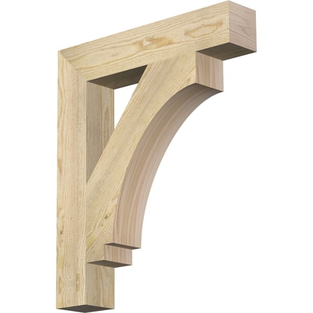 Ekena Millwork 4"W x 22"D x 26"H Imperial Block Rough Sawn Bracket, Douglas Fir