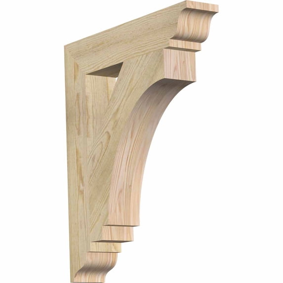 Ekena Millwork 4"W x 22"D x 26"H Imperial Traditional Rough Sawn Bracket, Douglas Fir
