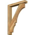 thumbnail image 1 of Ekena Millwork 4"W x 22"D x 30"H Balboa Block Rough Sawn Bracket w/ Offset Brace, Western Red Cedar, 1 of 25