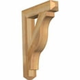 thumbnail image 1 of Ekena Millwork 4"W x 22"D x 30"H Funston Craftsman Rough Sawn Bracket, Western Red Cedar, 1 of 13