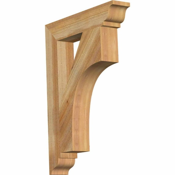 Ekena Millwork 4"W x 22"D x 30"H Westlake Traditional Rough Sawn Bracket, Western Red Cedar