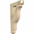 thumbnail image 1 of Ekena Millwork 4"W x 22"D x 34"H Funston Craftsman Rough Sawn Bracket, Douglas Fir, 1 of 13