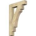 thumbnail image 1 of Ekena Millwork 4"W x 22"D x 34"H Merced Block Rough Sawn Bracket, Douglas Fir, 1 of 25