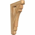 thumbnail image 1 of Ekena Millwork 4"W x 22"D x 34"H Olympic Craftsman Rough Sawn Bracket, Western Red Cedar, 1 of 13