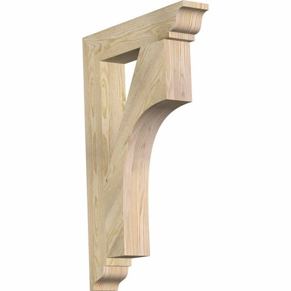 Ekena Millwork 4"W x 22"D x 34"H Westlake Traditional Rough Sawn Bracket, Douglas Fir