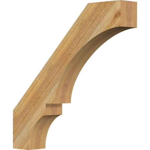 Ekena Millwork 4"W x 24"D x 24"H Balboa Rough Sawn Knee Brace, Western Red Cedar