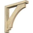 thumbnail image 1 of Ekena Millwork 4"W x 24"D x 24"H Imperial Block Rough Sawn Bracket w/ Offset Brace, Douglas Fir, 1 of 25