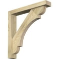 thumbnail image 1 of Ekena Millwork 4"W x 24"D x 24"H Olympic Block Rough Sawn Bracket w/ Offset Brace, Douglas Fir, 1 of 25