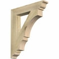 thumbnail image 1 of Ekena Millwork 4"W x 24"D x 28"H Balboa Traditional Rough Sawn Bracket, Douglas Fir, 1 of 13